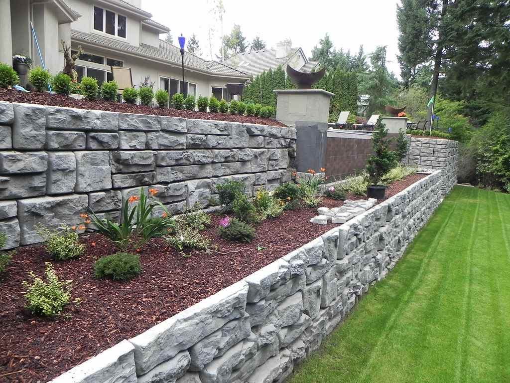 Retaining wall and landscaping project serving Stanwood, WA by Ivan's Landscape & Construction