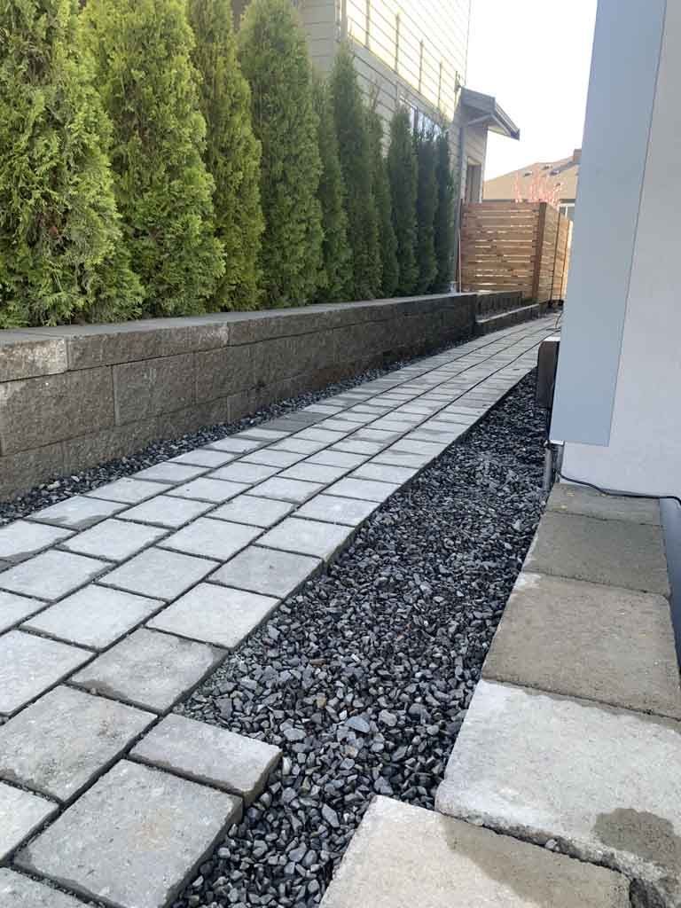 Walkway and path installation in Snohomish County by Ivan's Landscape & Construction