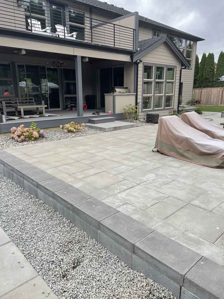 Hardscape patio installation serving Woodinville, WA by Ivan's Landscape & Construction