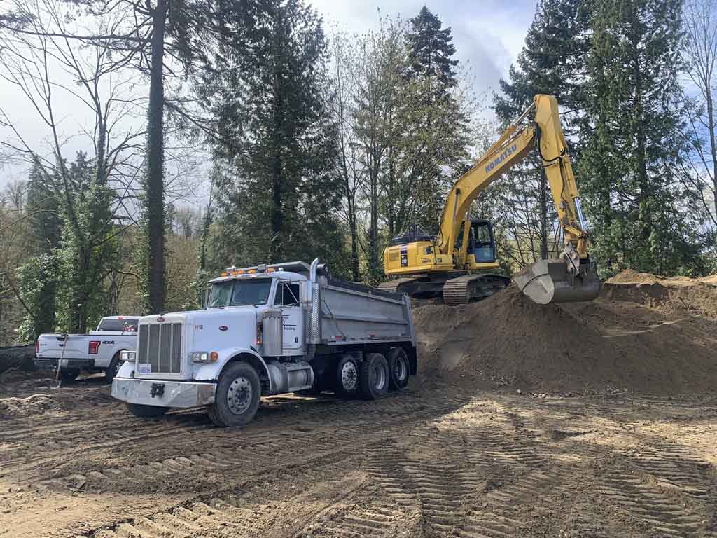 Three Lakes washington excavation services