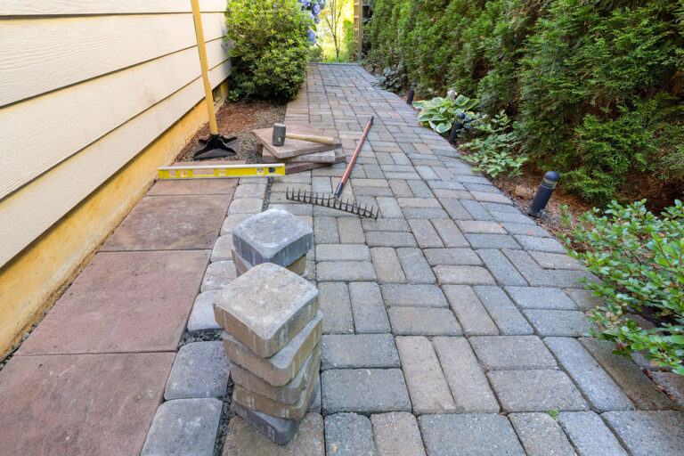 hardscape walking path install snohomish county