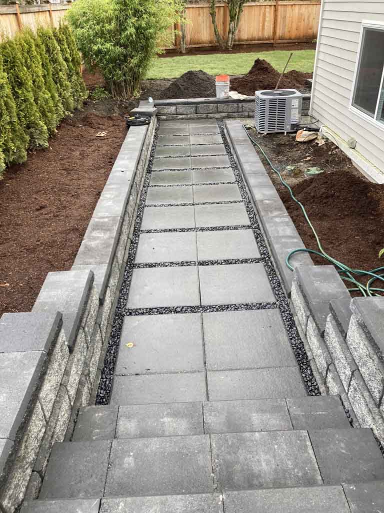 steps and walkway installation Everett