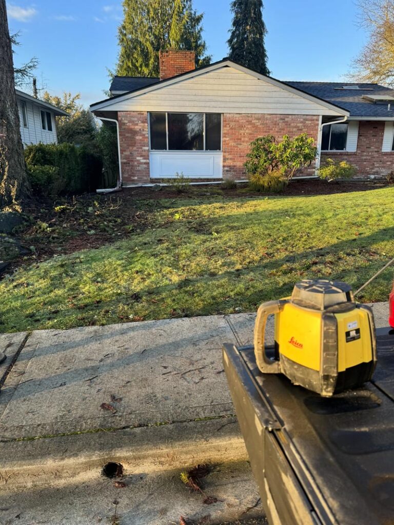 front yard remodeling landscape and grass in snohomish county washington with ivans landscape and construction