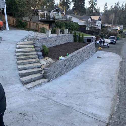 Marysville Retaining Wall Installation